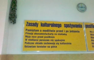 Modlitwy przed obiadem na szkolnej stołówce. MEN: Nasza interwencja byłaby...