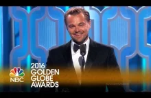 Leonardo DiCaprio Wins Best Actor in a Drama at the 2016 Golden Globes!