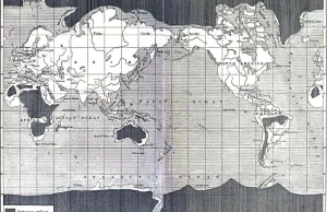 Mapa nieodkrytego świata z 1881 roku