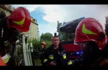 Pożar bloku w Warszawie z perspektywy strażaka