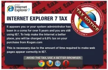 Podatek od Internet Explorera 7!