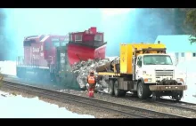 Wykorzystanie silnika odrzutowego do stopienia śniegu na pługu lokomotywy