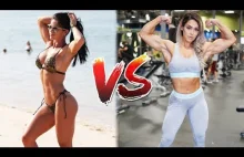 Fitness Girls vs Bodybuilding Girls - Two Beauty - Michelle Lewin vs...