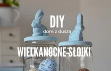 DIY wielkanocne słoiki z króliczkami - pomysł na dekoracje lub na prezen...