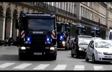 Eskorta ciężarówek bankowych