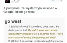 Trzeba się było uczyć języków. PO zbłaźniła się hasłem „Go West”.