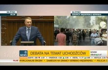 Debata na temat uchodźców - Przemysław Wipler 16.09.2015