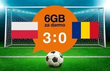 Darmowy pakiet internetowy od Orange po zwycięstwie Polaków z Rumunią