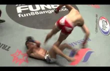 Imponujące salto na krocze przeciwnika w MMA
