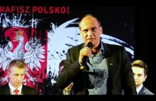 Paweł Kukiz w Proszowicach:Mi można zarzucać wszystko ,ale nie brak prawicowości
