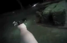 Nagranie z zatrzymania, z "bodycam" policjantki.