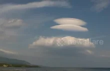 Chmury soczewkowate często mylone z UFO