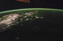 Nocny przelot nad Azją - widok z międzynarodowej stacji kosmicznej