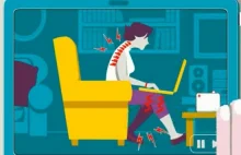 Jak właściwie siedzieć z laptopem - animacja instruktażowa