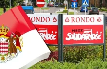 Rondo „Solidarności” z flagą... Monako. Wstyd!