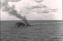 HMS Barham tonie, a następnie eksploduje