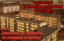 Gnieźnieńska Spółdzielnia Mieszkaniowa straszy bloggera