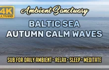 Baltic Sea Autumn Calm Waves | Real Footage | 4K | 2 hours