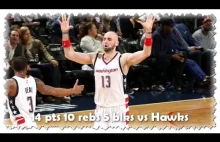 Marcin Gortat 14 pts 10 rebs 5 blks vs Hawks 19.04.2017