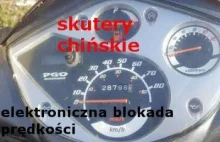 Elektroniczna blokada prędkości SKUTER. Ściąganie blokady.