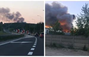 Kolejny pożar tej samej sortowni śmieci w Studziankach pod Białymstokiem