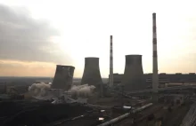 Będzin: chłodnia kominowa w Elektrowni Łagisza runęła w 3,5 sekundy ZDJĘCIA