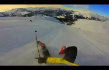 zjazd na nartach - bez nart
