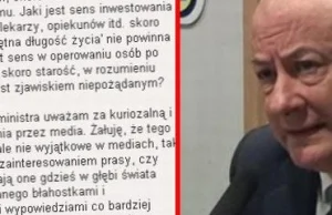 Po wywiadzie z Rostowskim: po co leczyć starszych ludzi, skoro chodzi o to,...