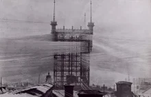 Wieża telefoniczna w Sztokholmie z końca XIX wieku