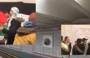 Tłum muzułmanów przemaszerował przez berlińskie metro krzycząc "Allahu Akbar" i