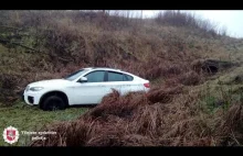 Litwa pościg za skradzionym BMW X6 - są strzały