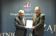 Certyfikat Urzędu Lotnictwa Cywilnego - Port Lotniczy Olsztyn - Mazury