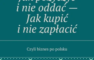 Jak pożyczyć i nie oddać. Jak kupić i nie zapłacić. Czyli biznes po polsku