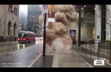 eksplozja studzienki w Toronto