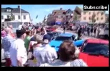 Sports Car Crashes Into Crowd In Sweden