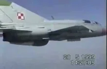 Archiwalne nagrania polskich samolotów Mig-21 i Mig-23 z lat 90
