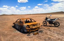Motocykl na Outbacku