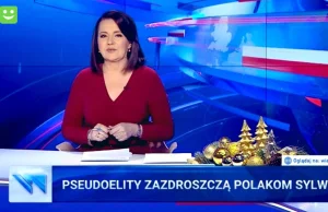 „Pseudoelity zazdroszczą Polakom Sylwestra” - pasek z Wiadomości TVP xD