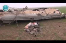 Krajobraz po strąceniu samolotu - SYRIA