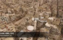 Syryjskie miasto Homs - zniszczenia wojenne