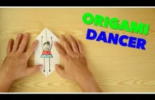 Origami For Kids - Origami Moving Dancer Tutorial (Very Easy