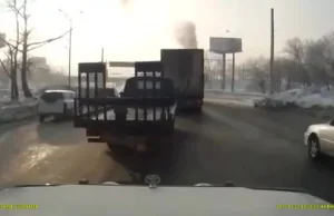 Incydent na drodze w Rosji