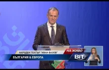 Donald Tusk - przemówienie po bulgarsku