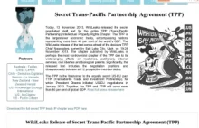 TPP, gorszy braciszek ACTA, zdemaskowany przez Wikileaks.