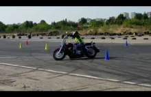Motorcycle Gymkhana on chopper - Big Bike -...