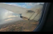 pasażer nagrywa wypadek samolotu convair CV-340