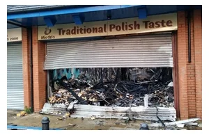 [UK] Spłonął polski sklep "Miodzio". To podpalenie, przekonuje właściciel!