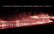 Iluminacja Powstania Wielkopolskiego 27.12.2014 - Kibole Lecha Poznań