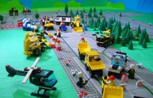 Klasyka Lego 6395 - budowa toru wyścigowego