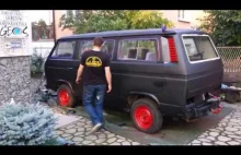 Malowanie Volkswagen T3 ... wałkiem